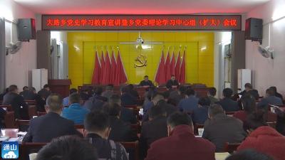 V视 | 大路乡召开党史学习教育宣讲会
