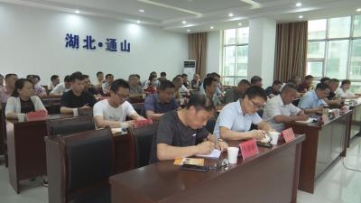 V视 | 通山组织收听收看全国安全防范工作视频会