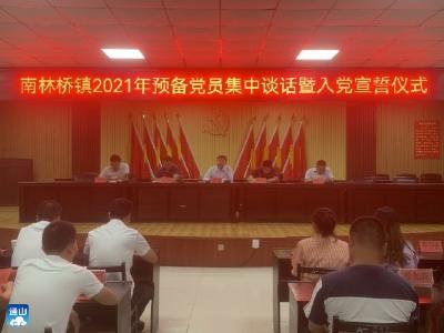 南林桥镇举行2021年预备党员集中谈话暨入党宣誓仪式