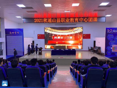 一颗红心跟党走 ——通山职教中心团委开展团课活动