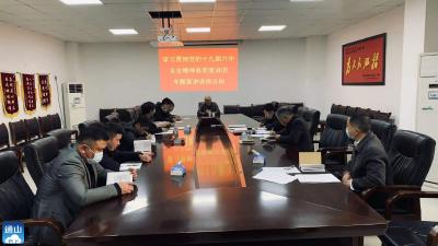 学习贯彻党的十九届六中全会精神县委宣讲团专题宣讲进信访局