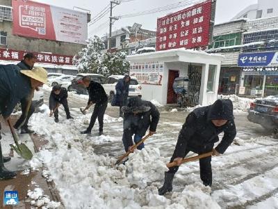 【众志成城抗冰雪】应对暴雪天气保安全  南林桥镇在行动