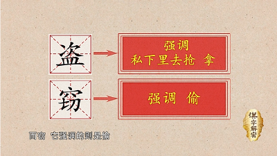 汉字解密|盗与窃的区别