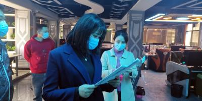 张晓丹督导检查疫情防控工作