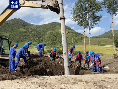 青海大通山洪受灾520户居民全部恢复通电  