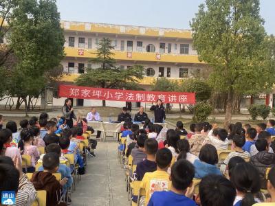 通羊镇：郑家坪小学举行法制讲座