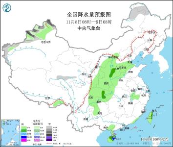 华西地区仍有明显降水 冷空气将影响长江中下游及以北地区