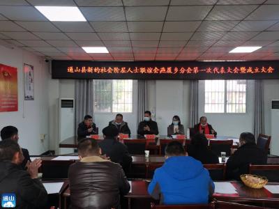 通山县新的社会阶层人士联谊会燕厦乡分会成立