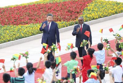 图集｜习近平同几内亚比绍总统恩巴洛会谈   
