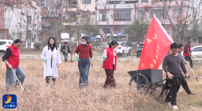 【清洁家园在行动】党员带头清洁家园 志愿服务共创文明