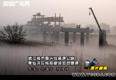 武汉城市圈环线高速公路孝仙洪应城段建设加劲提速