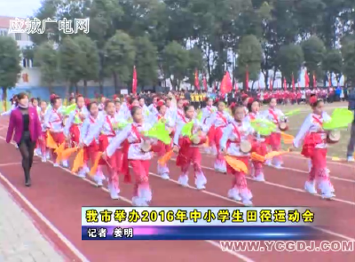 应城市举办2016年中小学生田径运动会