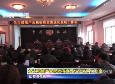 应城市房地产业税收清查暨优化发展工作会