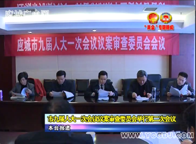应城市九届人大一次会议议案审查委员会第二次会议召开