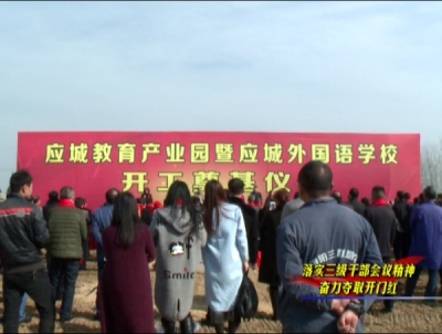 应城教育产业园暨应城外国语学校开工奠基  