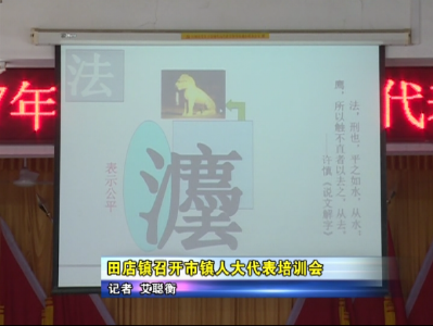 田店镇召开市镇人大代表培训会    