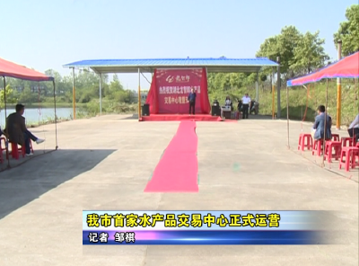 应城市首家水产品交易中心正式运营 