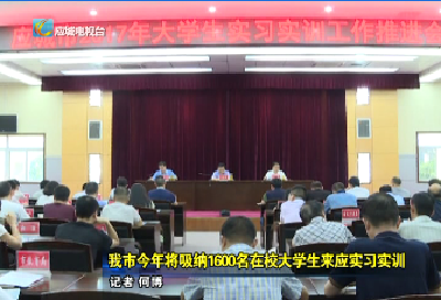 应城市今年将吸纳1600名在校大学生来应实习实训