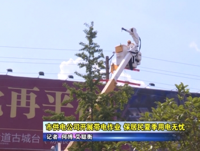 《应城供电：你用电 我用心》 应城市供电公司开展带电作业  保居民夏季用电无忧