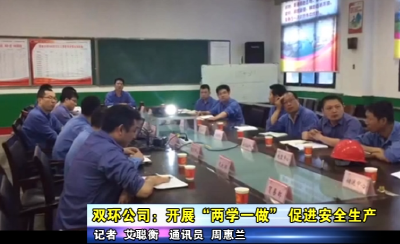 双环公司：开展“两学一做” 促安全生产
