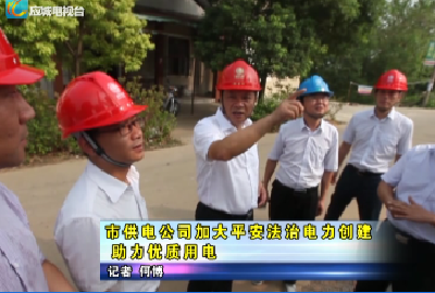 《应城供电：你用电 我用心》应城市供电公司加大平安法治电力创建  助力优质用电  