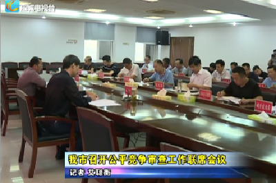 应城市召开公平竞争审查工作联席会议