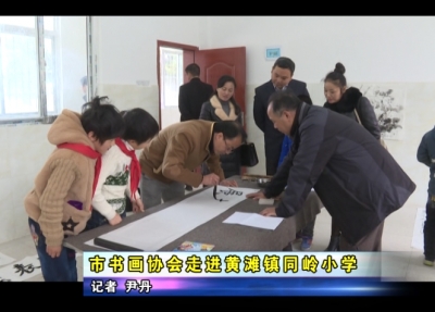 应城市书画协会走进黄滩镇同岭小学      