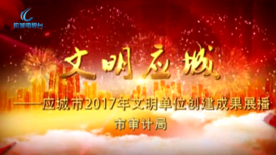 2017年度应城市文明单位创建成果展播——市审计局