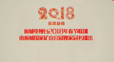 应城电视台2018年春节联播由应城国家矿山公园独家冠名播出