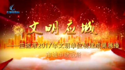 2017年度应城市文明单位创建成果展播——城中财政所