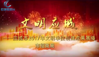 2017年度应城市文明单位创建成果展播——市招商局