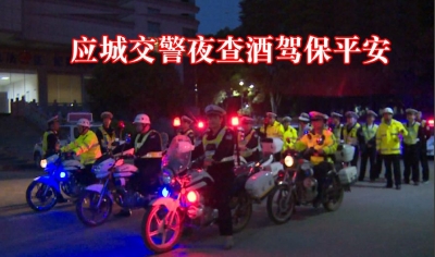 【直播回放】湖北应城交警夜查酒驾保平安