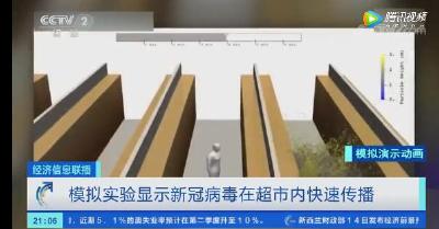 新冠病毒蔓延有多迅猛？1分钟扩散整个超市通道