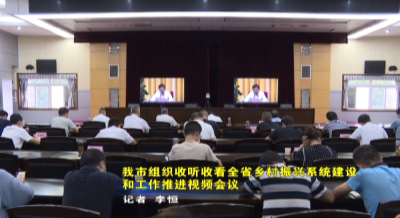 应城市组织收听收看全省乡村振兴系统建设和工作推进视频会议