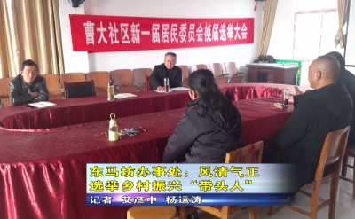 东马坊办事处：风清气正  选举乡村振兴“带头人”