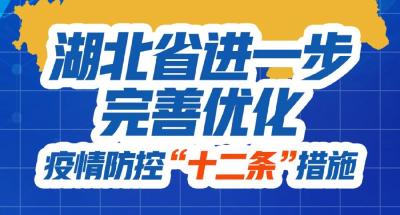 一图读懂丨湖北省进一步完善优化疫情防控“十二条”措施