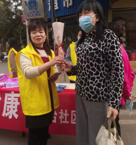 应城城中街道汪家台社区开展免费“两癌”筛查 关爱女性健康宣传活动