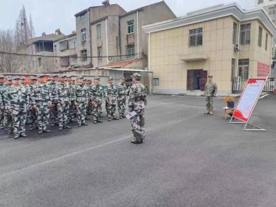 聚士气   展风采     应城城北民兵点验强担当