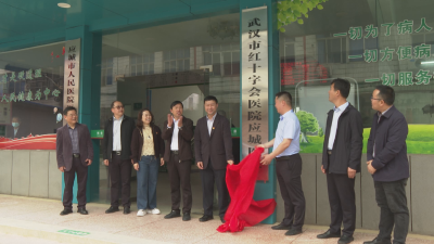 郎君镇卫生院与武汉市红十字会医院举行签约协作揭牌