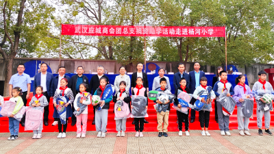 武汉应城商会捐赠学习和体育用品 助力应城市杨河镇教育发展