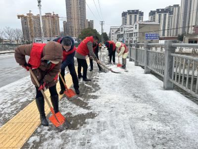 应城城中街道星星社区积极部署迎战新一轮冰冻雨雪