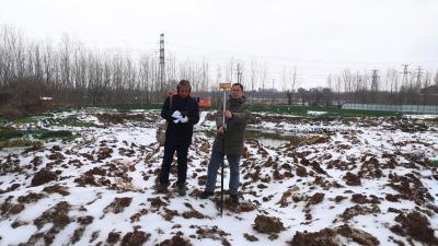 应城：雪中测绘行   实干开新篇