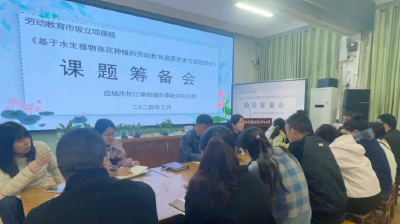 应城长江埠中心小学精心筹备市级劳动教育课题