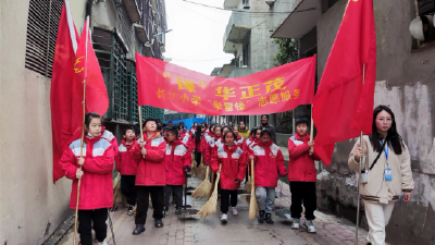 应城市长江埠：古街换新颜    “雷锋”在行动