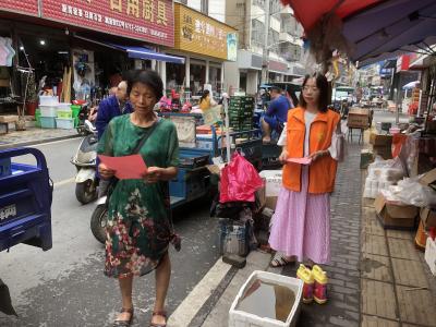 应城城中街道古城台社区暑期防溺水宣传在行动