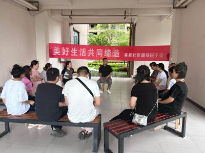 应城市城中街道星星社区屋场院子会共“话”幸福家园