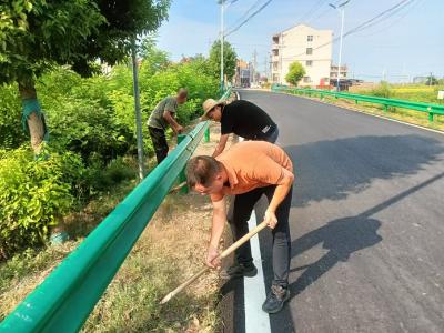 应城市长江埠街道祁墩村开展“清洁家园”活动