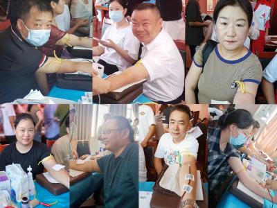 应城市中医医院干部职工积极参加无偿献血活动