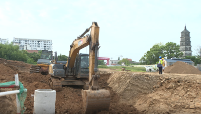 应城市文峰塔公园加快建设   计划今年年底开园迎宾