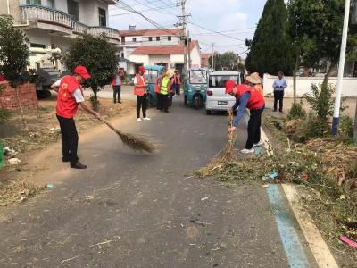 应城市公路局与天鹅镇花堰村联合开展共同缔造“清洁家园”行动